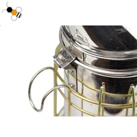 Équipement d'apiculture outil de ruche petit fumeur d'abeille de miel en cuir d'acier inoxydable de vapeur à vendre