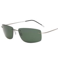 YTSJY5447 2025 nouveautés personnalisées ultra-léger Flexible sans cadre titane lunettes de soleil polarisées à la mode lunettes lentilles Tac