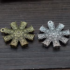 チベットマンダラペンダントロータスチャームネックレスジオメトリスピリチュアルお守り宗教ジュエリー - Product Image 6