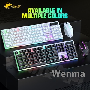 Juego de teclado y mouse para juegos con cable luminoso RGB Accesorios para computadora de escritorio y computadora portátil en stock - Product Image 5