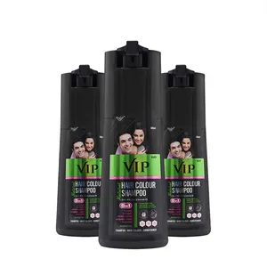 Hair Colour Shampoo Magic Black Hair Shampoo 180ml Per Bottle Wholesale Professional VIP Natural Ingredients 5 in 1 Permanent