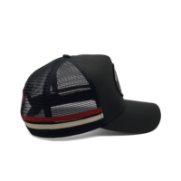 Vente en gros de casquette de camionneur 5 panneaux casquette de camionneur avec logo brodé casquette de camionneur personnalisée à profil haut