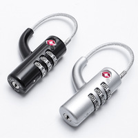 Cadenas de sécurité à combinaison à 3 chiffres sans clé, approuvé par la TSA, pour l'école, la salle de sport, les voyages et les bagages