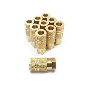 Coupler NPT America Hot Sale Air Compressor Round Forged Pneumatic Fittings - Equal Quick Connect Pneumatic Industrial Brass