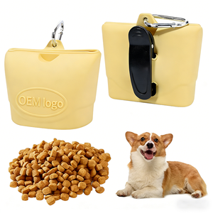Bolsa de Premios para Entrenamiento de Perros, Manos Libres, de Silicona, con Clip para Cinturón, Bolsa para Golosinas, Libre de BPA, para Caminar y Viajar, OEM - Product Image 1