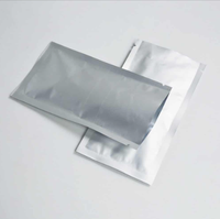 Sachet laminé antistatique et résistant à l'humidité, en aluminium plat avec logo personnalisé imprimé, emballage jetable thermoscellable en LDPE
