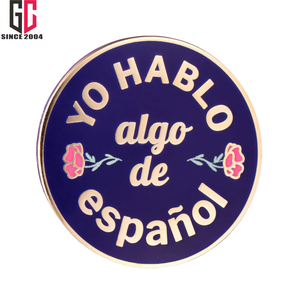 15年工厂定制金属搪瓷翻领针Yo <span class=keywords><strong>Hablo</strong></span> Algo De EspanolI说一些西班牙语翻译语言学习者礼物 - Product Image 6
