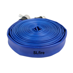 สายดับเพลิงแบบยืดหยุ่น SL SL-PVC สีน้ำเงิน ทนทาน รีไซเคิลได้ แรงดันใช้งาน 8-28 บาร์ ความยาวปรับแต่งได้ (20-30 เมตร) สำหรับดับเพลิง - Product Image 1