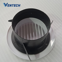 Ventech VDV-A3 – Diffuseur de retour d'air circulaire moderne en plastique pour plafond, pour système de ventilation CVC