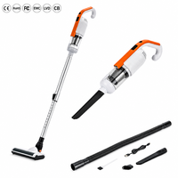 Aspirateur balai sans fil rechargeable 3-en-1 puissant avec moteur à brosse de type C pour la maison
