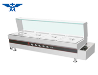 H Series komersial listrik sup Bain Marie 2000W Hotel restoran peralatan dapur 9L prasmanan meja makanan penghangat kaca