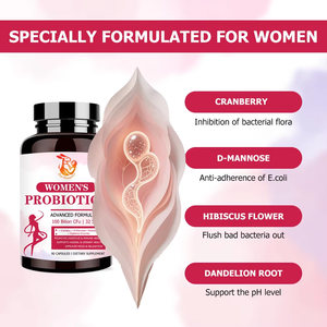 Capsules de Probiotiques pour Femmes Marque Blanche avec Magnésium et L-Théanine : Soulagement des Pensées Anxiöuses et de la Tension Corporelle – Complément Alimentaire en Capsules - Product Image 6