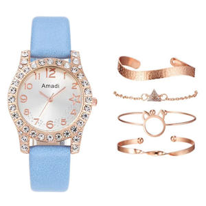 Simple nouvelle mode Amadi décontracté femmes étudiant montre à Quartz numérique Bracelet exquis bracelet en cuir boîtier en alliage pour cadeau - Product Image 3