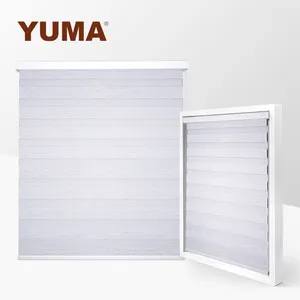 Pencere perdesi kaplaması için YUMA 100% Polyester jakar Zebra jaluzi kumaş