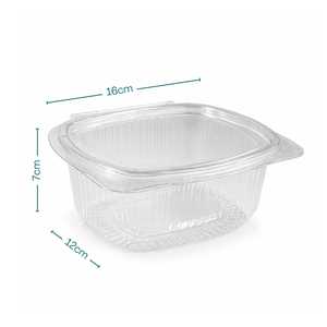 Barquettes de conservation alimentaire ovales transparentes 250cc <span class=keywords><strong>avec</strong></span> <span class=keywords><strong>couvercle</strong></span> pour la préparation des repas et les plats à emporter - Product Image 2