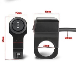 Accesorios para Motos, Interruptor de Motocicleta, Interruptor de Tres Posiciones para Faro Delantero de Aleación de Aluminio, Interruptor de Luz LED de Alta/Baja Intensidad - Product Image 2