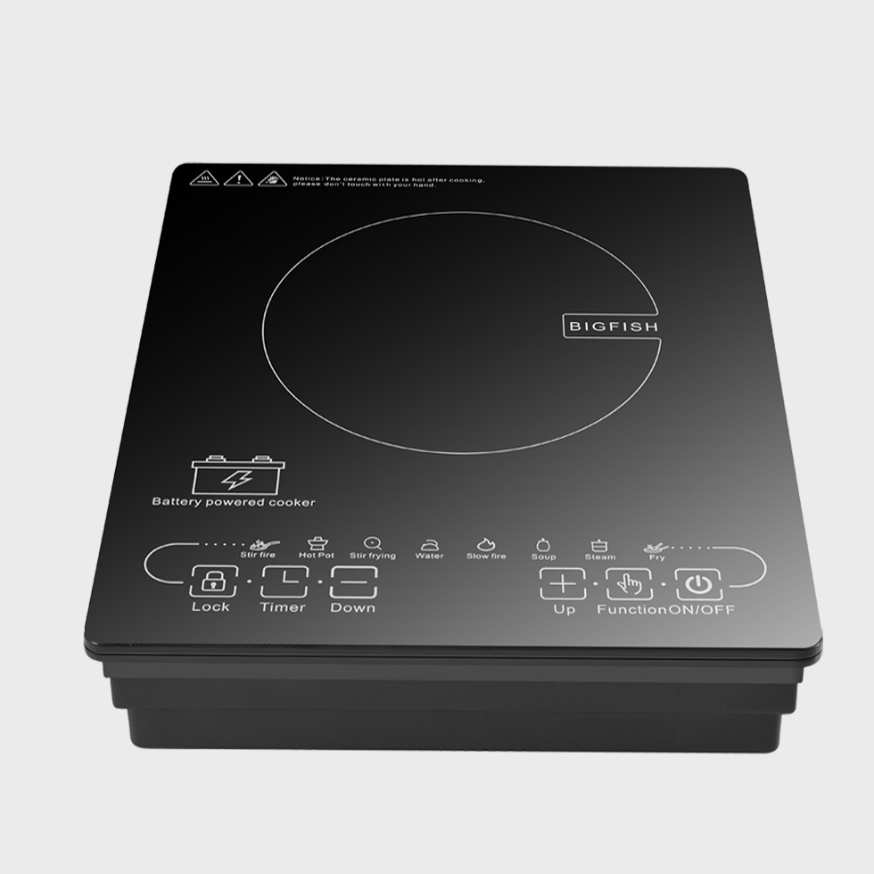 solar induction cooker battery powered