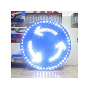 Luci lampeggianti ad energia solare per segnali di arresto segnali pedonali a LED segnali stradali digitali a 30 velocità per esterni - Product Image 1