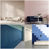 Panneau acoustique en feutre PET haute densité, absorption sonore efficace, ignifuge, panneau acoustique PET pour hôtel, bureau, certifié CE