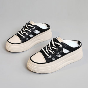 Mocasines Blancos de Moda 2026, Pantuflas Abiertas para Mujer, Primavera-Otoño, Suaves, Cómodas, Transpirables, Zapatos Deportivos Casuales - Product Image 6