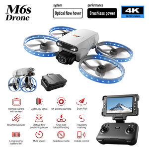 Drone professionnel pliable pour photographie aérienne M6S FPV WiFi GPS UAV avec caméra 4K, longue portée, écran de vol, lumière LED RC - Product Image 4