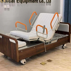 Lit médical électrique rotatif <span class=keywords><strong>de</strong></span> luxe avec 4 roulettes, matelas rotatif pour soins à domicile et hôpital, à usage médical - Product Image 1