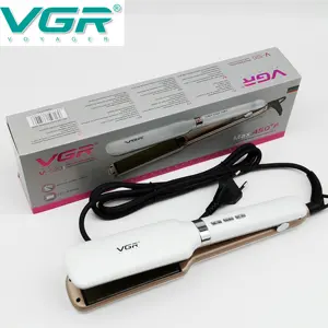 原装VGR V520高品质专业陶瓷涂层板扁铁直发器带LCD显示直发器