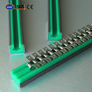 Hiệu Suất Cao Uhmwpe T08B1-15 Chuỗi Đường Sắt Hướng Dẫn Cắt Để Kích Thước Đường Sắt Hướng Dẫn Cho 1/2 "5/16" Hệ Thống Băng Tải - Product Image 6