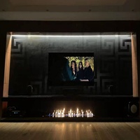 Vente en gros cheminées modernes à flamme réelle de 60 pouces décoration d'hôtel foyer électrique à flamme artificielle intérieure