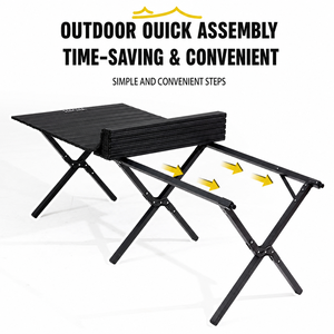 Ensemble <span class=keywords><strong>de</strong></span> <span class=keywords><strong>table</strong></span> <span class=keywords><strong>de</strong></span> <span class=keywords><strong>camping</strong></span> moderne avec 4 chaises pliantes, <span class=keywords><strong>table</strong></span> en acier carbone imitation bois, <span class=keywords><strong>table</strong></span> pliable pour le <span class=keywords><strong>camping</strong></span> en famille et les pique-niques en plein air - Product Image 5