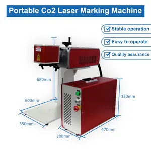 Wood Leather Nonmetallic Material CO2 Laser Engraving Marking Machine Mini Desktop 20W 30W 50W CO2 Laser Marking Machine