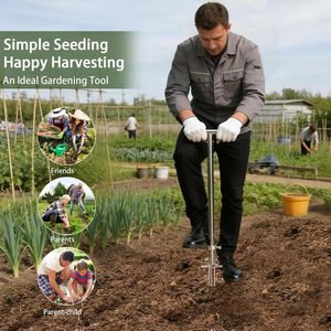 เครื่องมือเก็บตัวอย่างดินแบบมือหมุนสแตนเลสพร้อมแป้นเหยียบ - Product Image 6