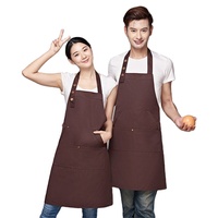Tablier de cuisine unisexe réglable avec poches pour serveurs, cuisiniers, boulangerie, jardinage, peinture - Idéal pour restaurant et café