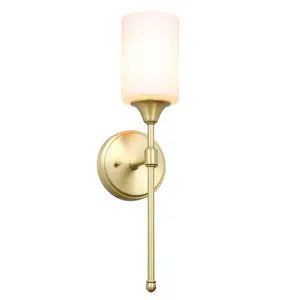 Lampe de vanité d'intérieur moderne Applique murale fantaisie en laiton Applique murale décorative à côté de la lampe pour salle de bain