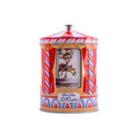 Boîte en fer blanc double couche personnalisée de haute qualité pour biscuits, bonbons et thé, idéale comme emballage cadeau