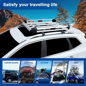 Porte-bagages de toit universel pour voiture JINHUIJU en aluminium de haute qualité, argenté, 4x4 - Product Image 4