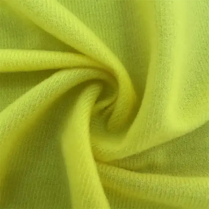 Fabricante atacado 110gsm veludo escovado veludo tricot malha tecido loop para laminação e composto