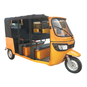Tricycle Électrique à Trois Roues Tuk Tuk Rickshaw avec Châssis Renforcé, Véhicule Taxi 9 Places, Freins à Disque, Tension 60V, Conception Fermée Directe - Product Image 1