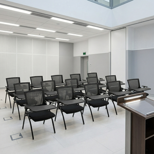 Silla de Oficina Ergonómica Moderna para Sala de Conferencias, Apilable, Plegable, de Malla, para el Hogar, Universidad, Aula y Estudiantes Universitarios XY-002B E - Product Image 5