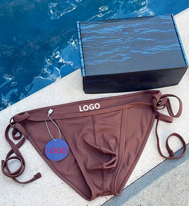 กางเกงว่ายน้ำชายแบบผูกเชือกสองข้าง รุ่นลิมิเต็ดอิดิชั่น สีนู้ด ยี่ห้อ PATON Garment Custom จากหนานหนิง - Product Image 6