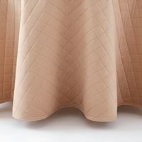 Nappe ronde matelassée en polyester épais pour mariage, banquet, fête, hôtel, usage domestique