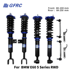 Sospensioni Coilover Monotubo ad Alte Prestazioni GFRC per <span class=keywords><strong>BMW</strong></span> <span class=keywords><strong>Serie</strong></span> <span class=keywords><strong>5</strong></span> E60 2003-2010, <span class=keywords><strong>Ammortizzatori</strong></span> Regolabili in Altezza e Durezza - Product Image 1