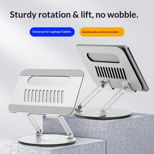 360 °   Soporte Giratorio para Portátil, Plegable y Ajustable en Altura, con Diseño de Disipación de Calor - Product Image 3