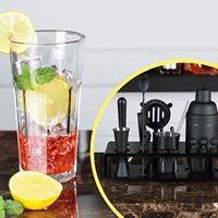 Ensemble de shaker à cocktails de luxe en acier inoxydable 304 de qualité alimentaire, réutilisable, 16 pièces, 750 ml, avec doseur 15/30 ml et cuillère de mélange, pour usage en bar