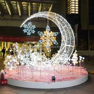 Uplumin LED Light <strong>3D</strong> Moon <strong>Star</strong> Motif Indoor and Outdoor Ramadan <strong>Decoration</strong> for Muslims for Christmas and Halloween for Eid - Product Image 5