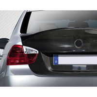جناح خلفي من ألياف الكربون من RYAO لسيارات BMW الفئة 3 E90 2006-2008 باللون الأسود، متوافق بنسبة 100٪ مع السيارة، حالة جديدة، يشمل البراغي