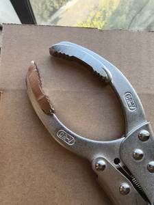 מפתח ברגים מתכוונן 10 אינץ' לסינון שמן, תעשייתי, מוגן מפני חשמל סטטי, עשוי פלדת פחמן, עם משטח שיניים משונן, אורך 200 מ\\\"מ - Product Image 3