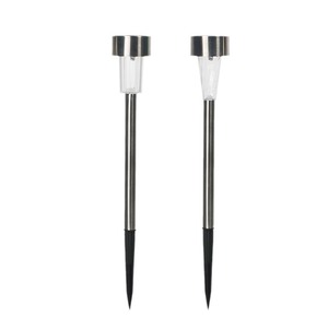 Hejia Solar Garden <b>Lights</b> Stainless Steel Glass Led Lawn <b>Lights</b> Outdoor Ground <b>Socket</b> Lighting For Yard Patio Pathway - Product Image 5