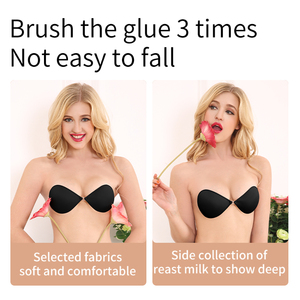 XB001 <span class=keywords><strong>Reggiseno</strong></span> Senza Spalline e Senza Schienale <span class=keywords><strong>Marrone</strong></span> per Donna, Vendita all'Ingrosso dal Produttore Freedom Underwear - Product Image 2