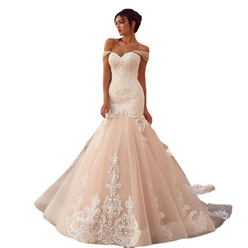 w02 Sweetheart Pedreria Para Vestidos De Novia Long Aleeved Lace Diamond Wedding Dress 2019